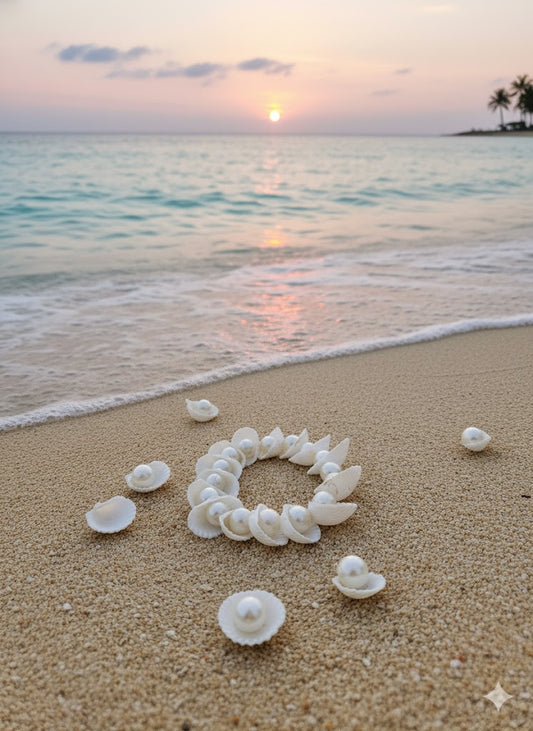 shell and pearl bracelet